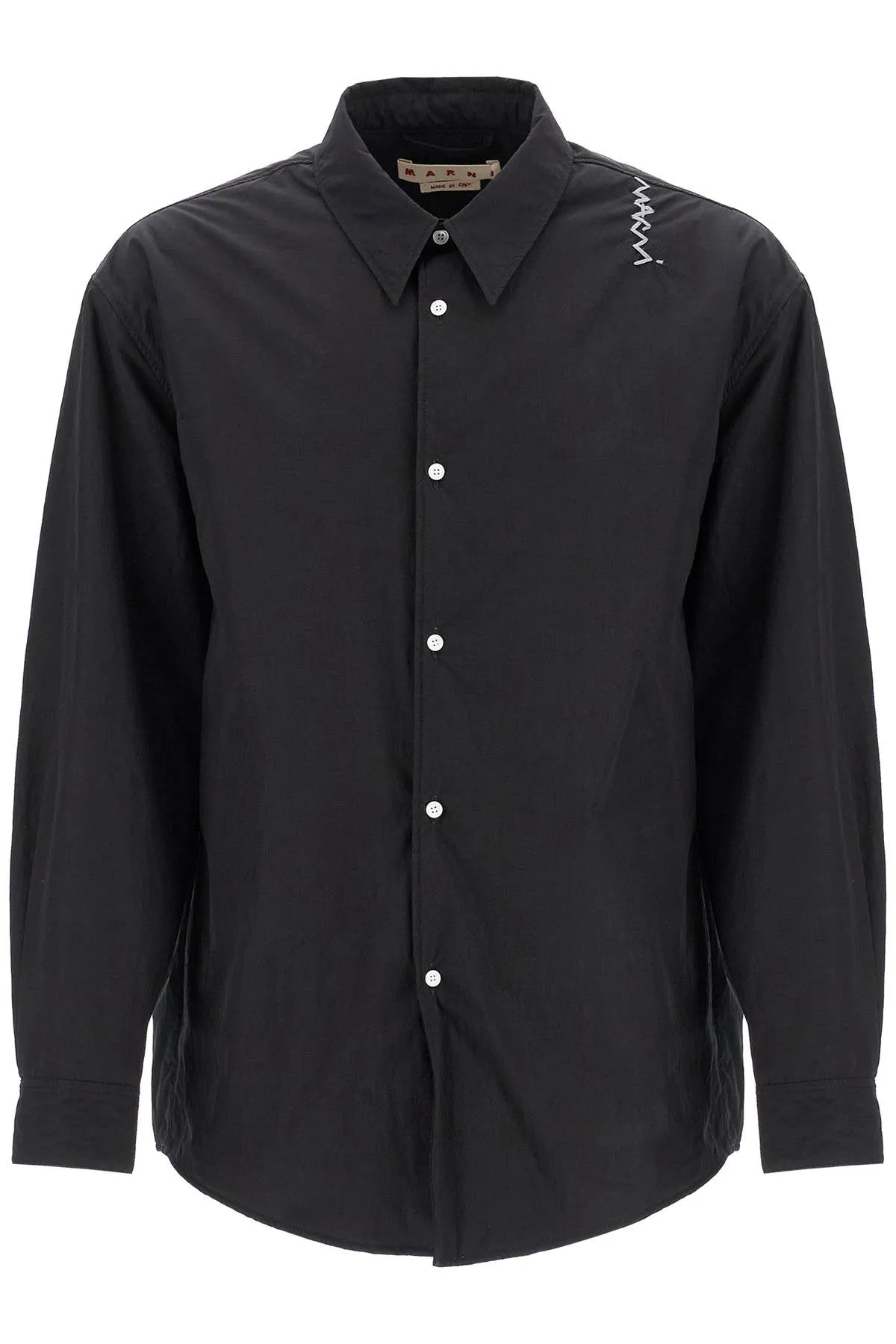 PADDED OVERSHIRT WITH EMBROIDERED LOGO