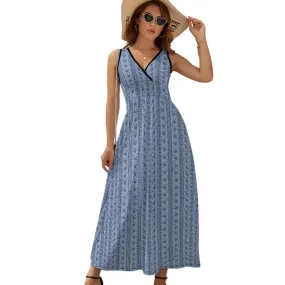 Rock Your Vibe in This Totally Sleeveless Boho Maxi Dress