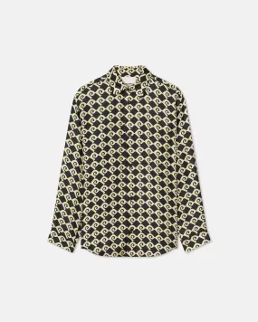 Sebas - Printed Silk-Twill Shirt - Diamond Check