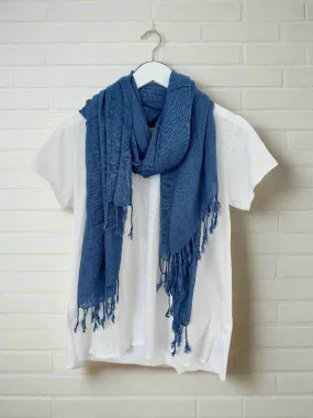 soft neck scarf-soft denim