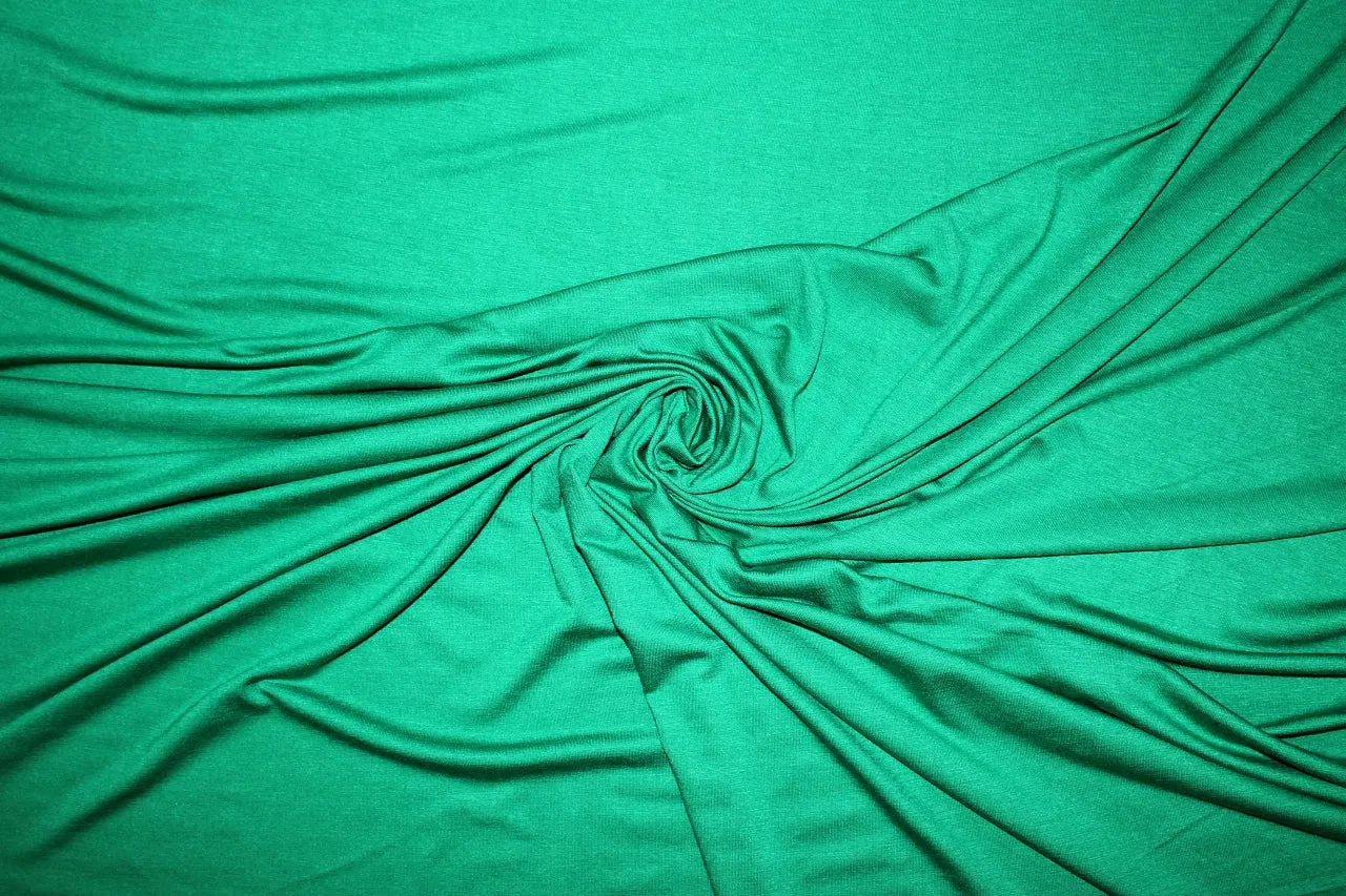 Soft Rayon Jersey - Kelly Green