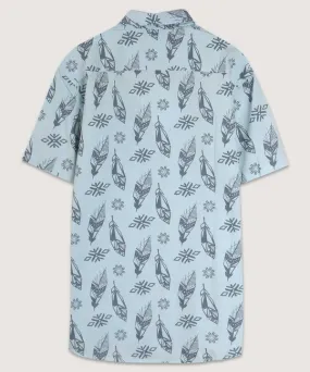 Soft Sea Tribal Feathers Shirt