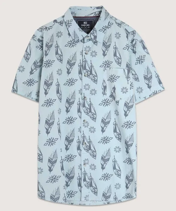 Soft Sea Tribal Feathers Shirt