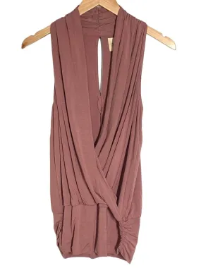 Soft Summer Quartz Faux Wrap Top