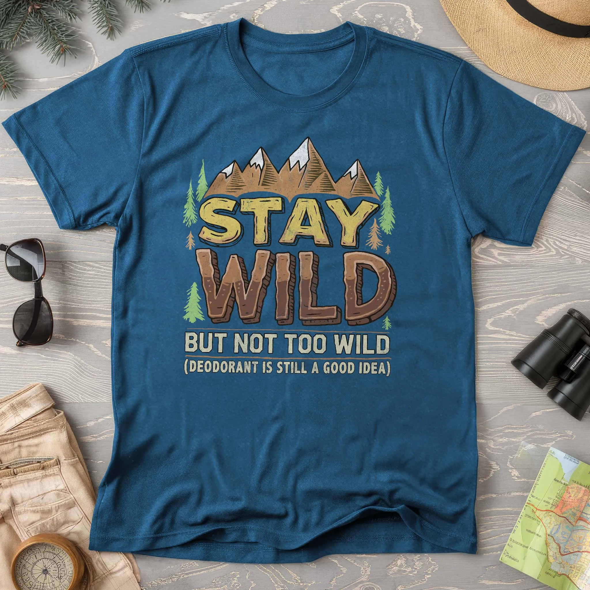 Stay Wild Funny Hiking Comfort Colors T-Shirt