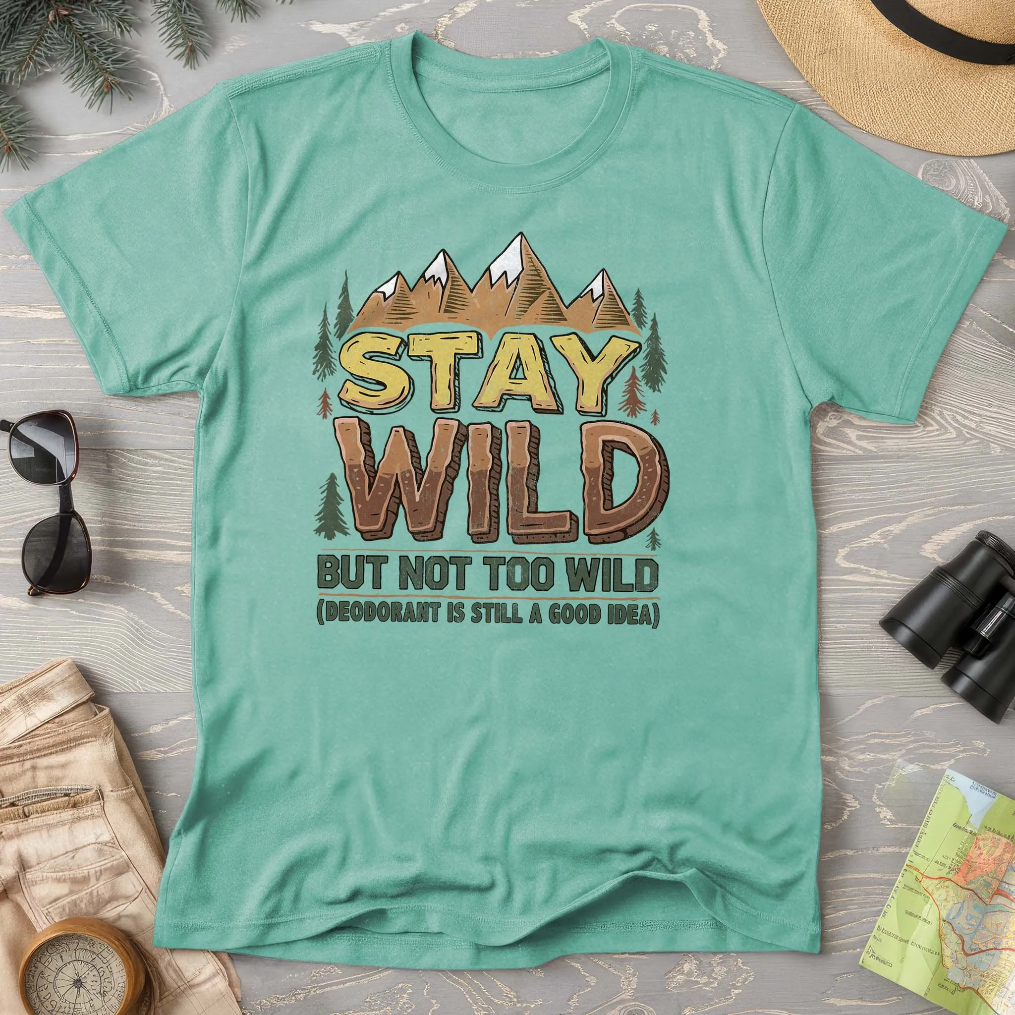 Stay Wild Funny Hiking Comfort Colors T-Shirt