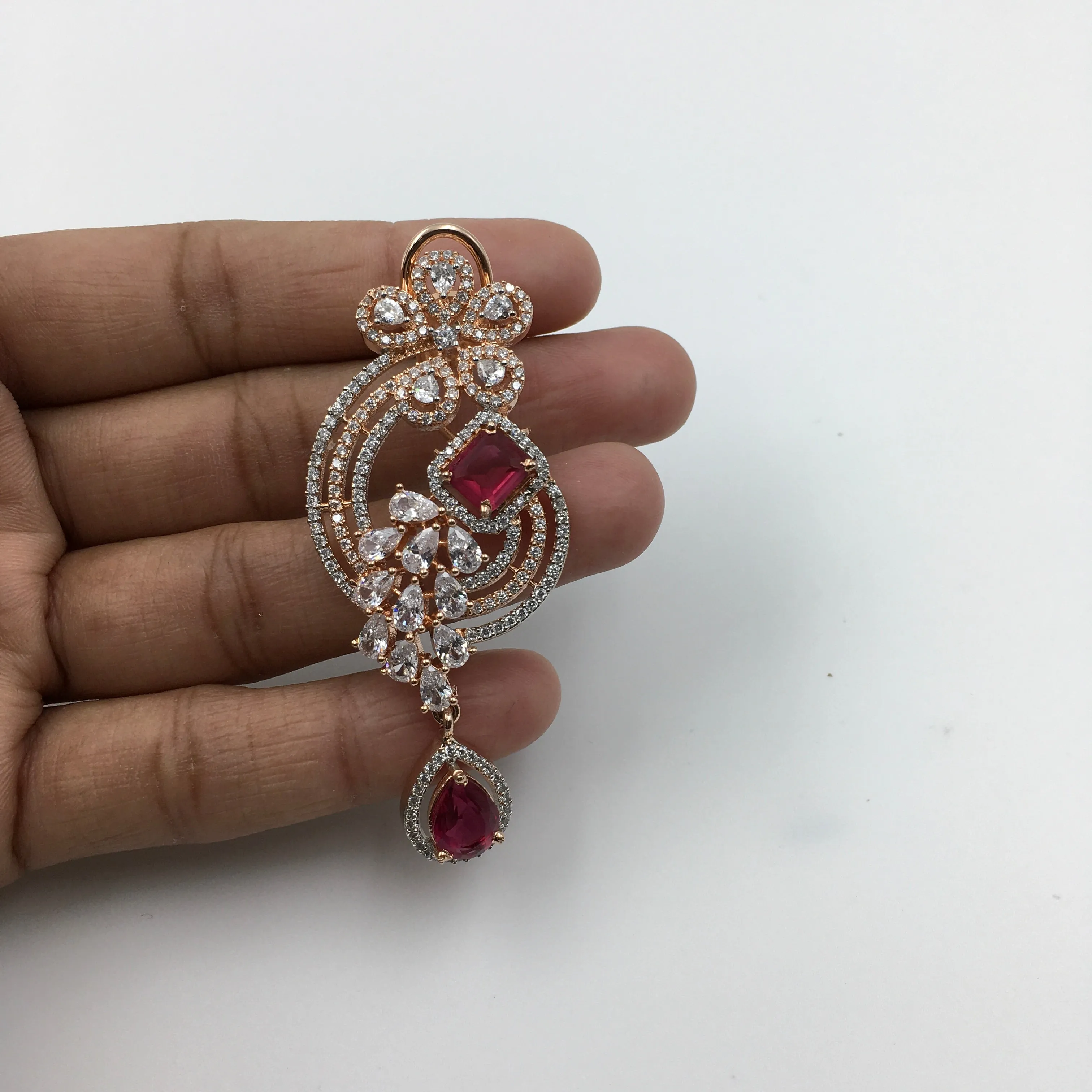 Stylish Zircon/AD Earring 9136-3580