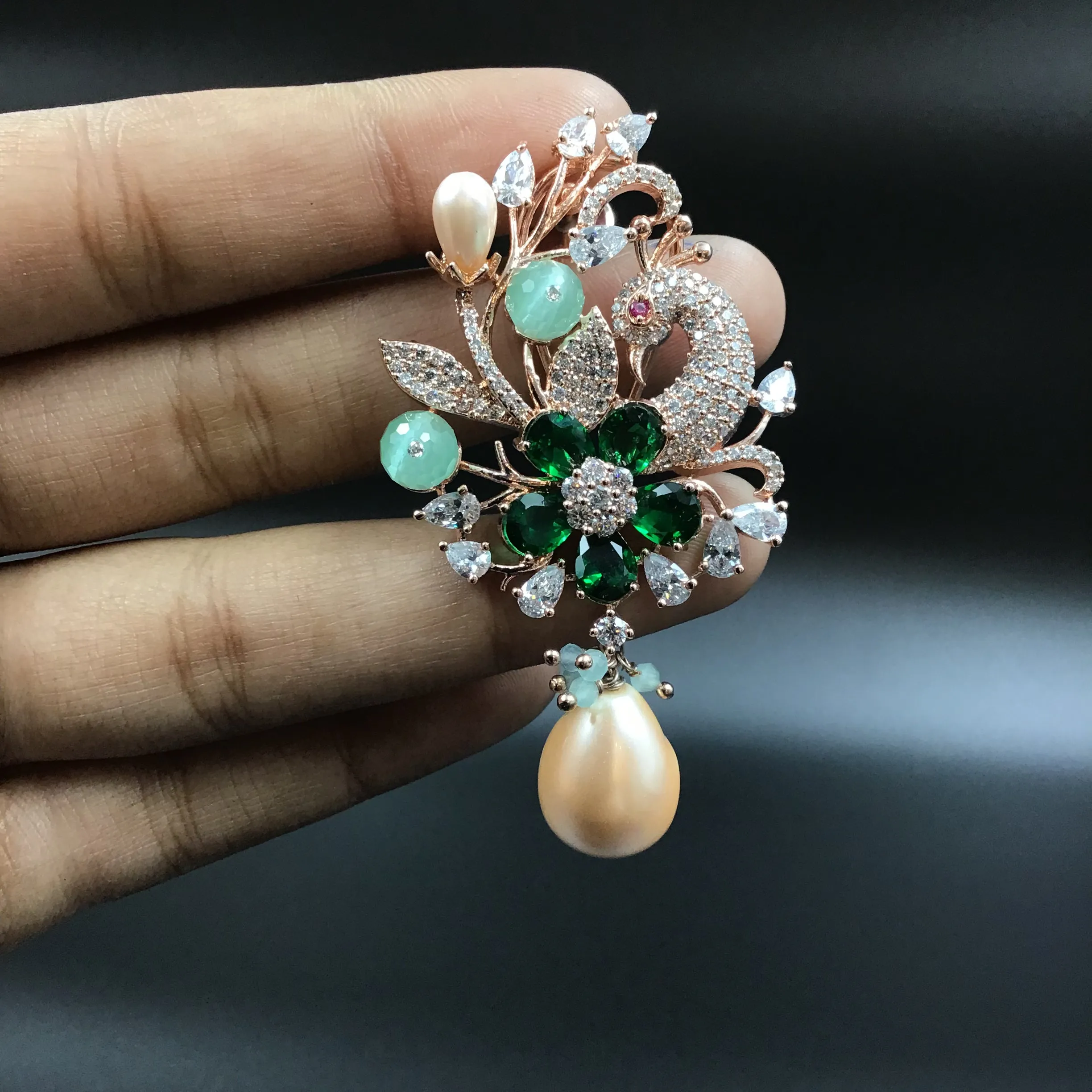 Stylish Zircon/AD Light Earring 17786-4968