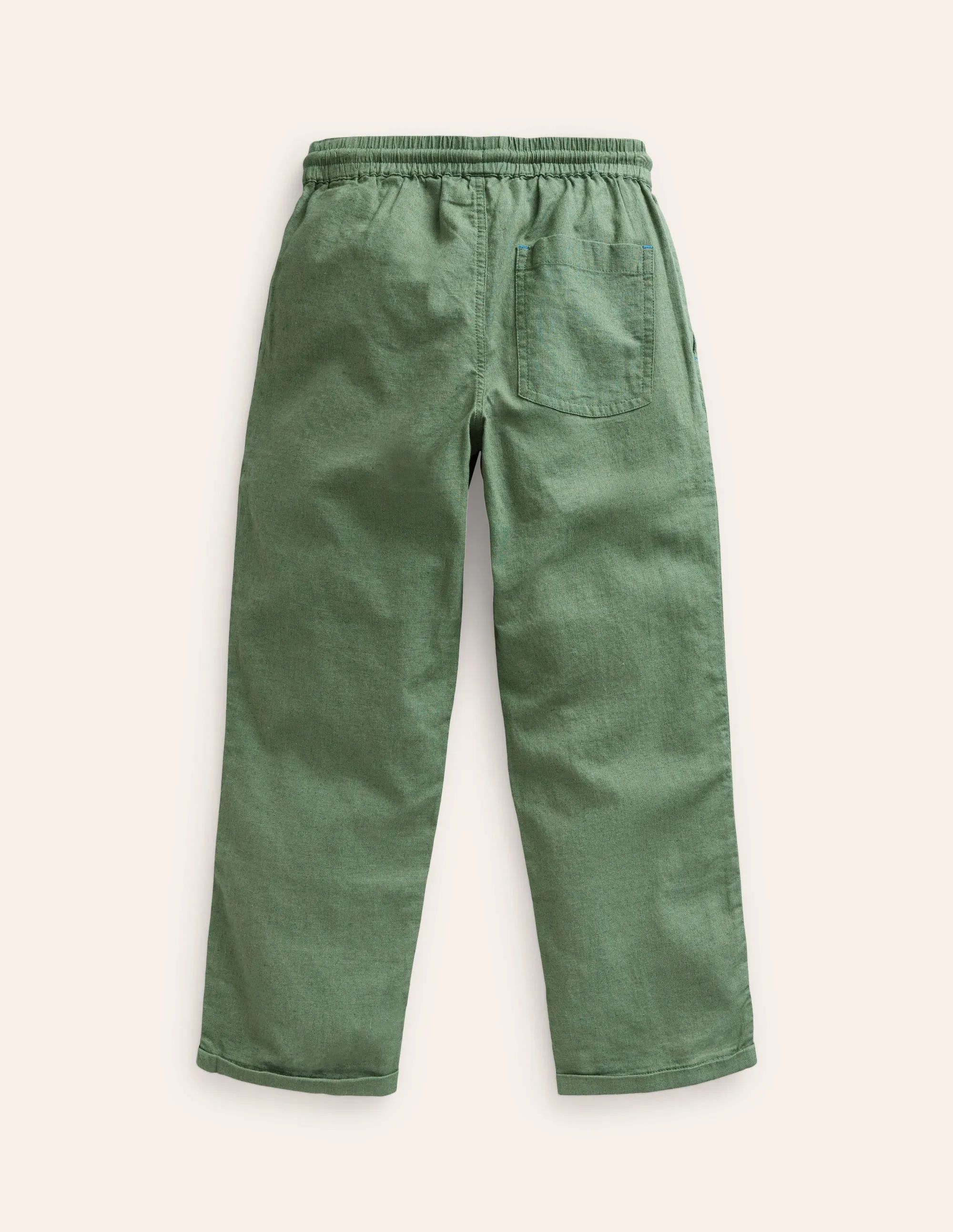 Summer Pull-On Trousers-Rosemary Green