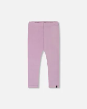 Super Soft Rib Leggings Blue Lilac