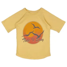 Take It Easy Short Sleeve Raglan: Vint Gold