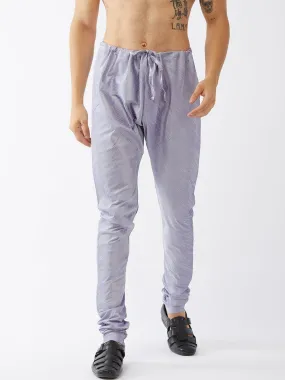 VM By VASTRAMAY Men's Lavender Solid Straight-Fit Churidar